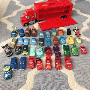Disney Pixar 38 Diecast cars & Mack